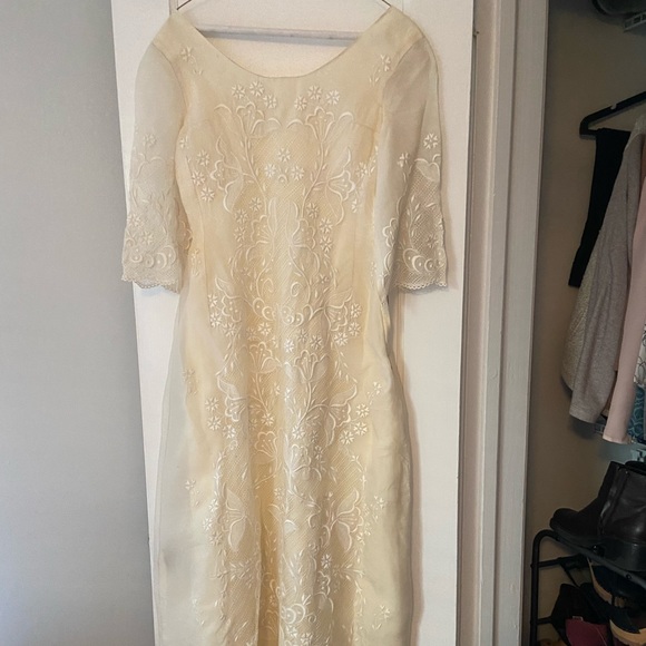 Vintage Dresses & Skirts - Vintage Peruvian wedding dress size small